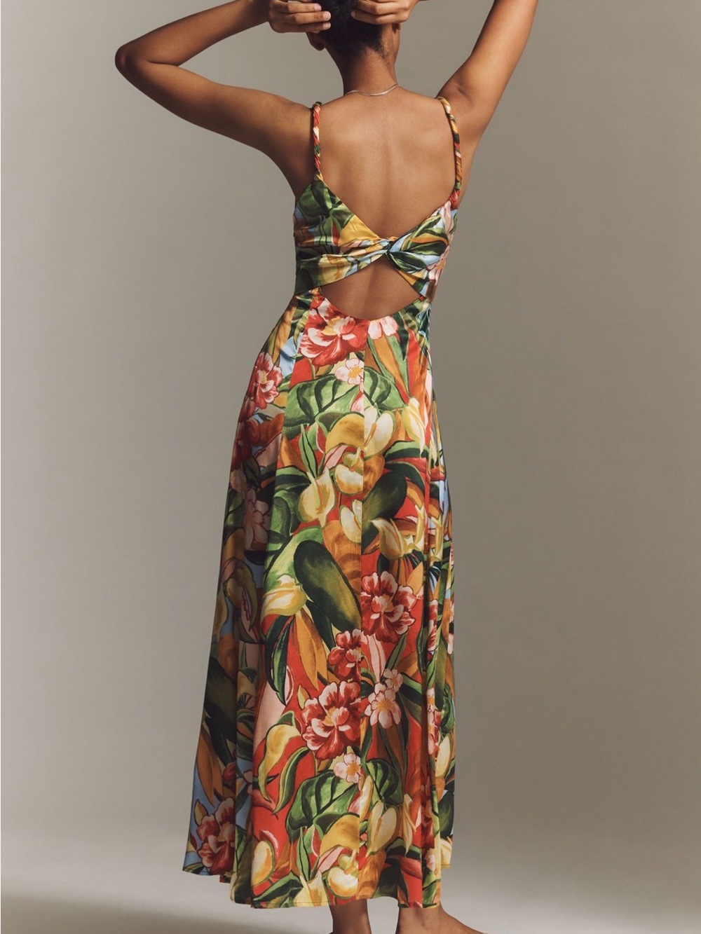FARM Rio Tropical Floral Maxi Dress — Green, Orange, Yellow - Picture 2 of 9